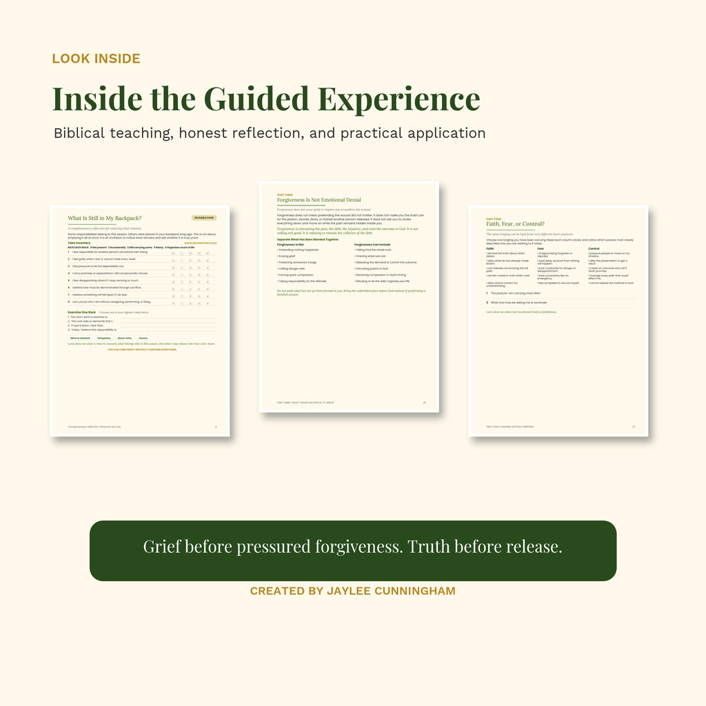 When You've Carried Too Much: A Guided Workbook